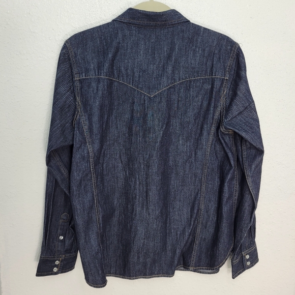 J Crew Jules western shirt in denim CN488 Size 12 **Flaw NWT - Picture 6 of 12
